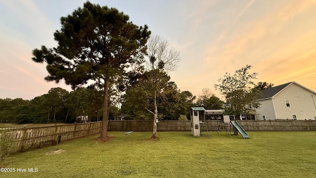 308 E Dolphin Vw, Sneads Ferry, NC 28460 - view of yard with a playground