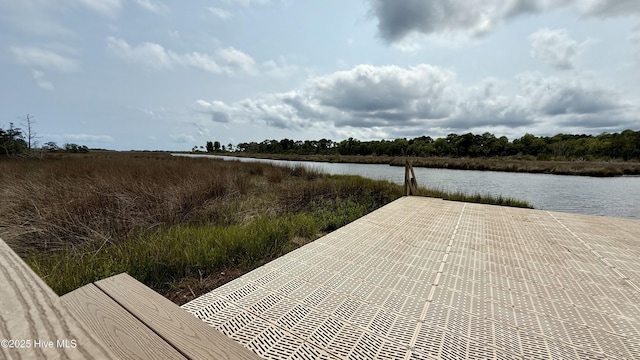 308 E Dolphin Vw, Sneads Ferry, NC 28460 - dock area with a water view
