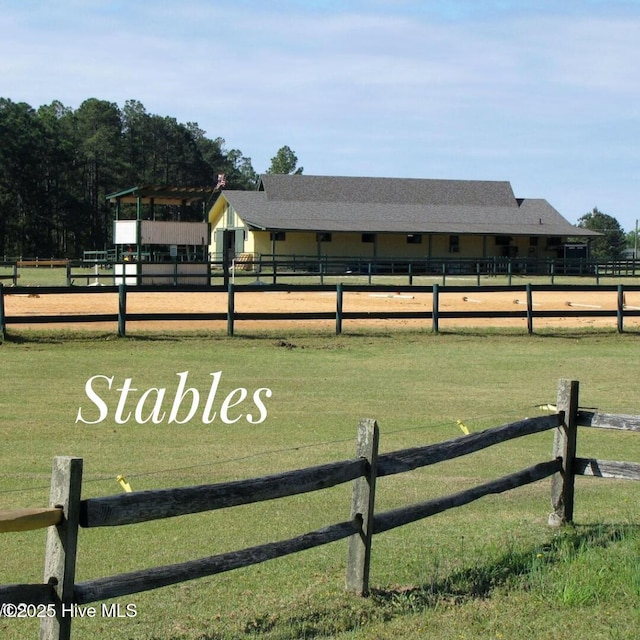 103 Sandspur Ln, West End, NC 27376 - view of yard with an outdoor riding arena