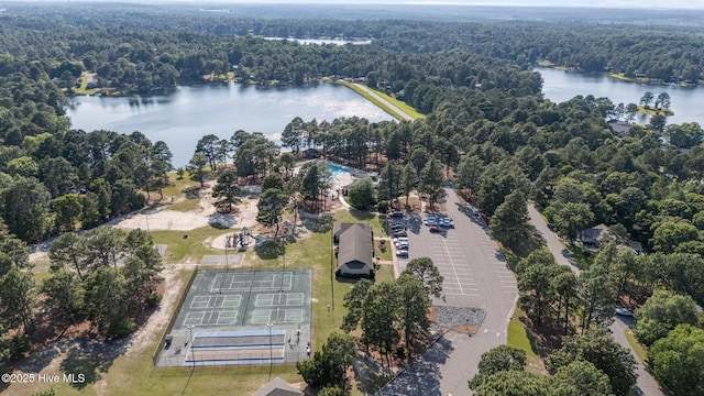 103 Sandspur Ln, West End, NC 27376 - aerial view of property's location with a forest and a nearby body of water