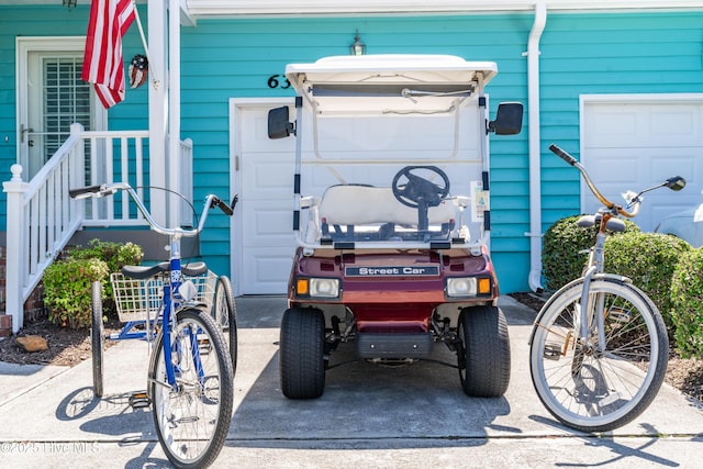 632 Settlers Ln, Kure Beach, NC 28449 - view of garage