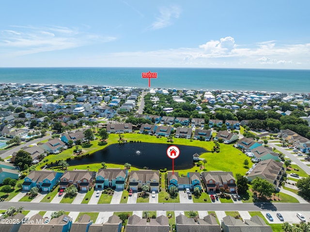632 Settlers Ln, Kure Beach, NC 28449 - aerial view of residential area featuring a large body of water