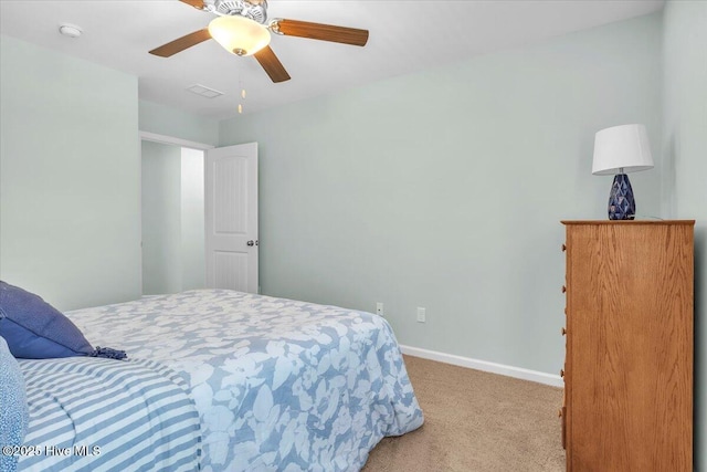 1233 Lt Congleton Rd, Wilmington, NC 28409 - bedroom featuring carpet flooring, baseboards, and ceiling fan