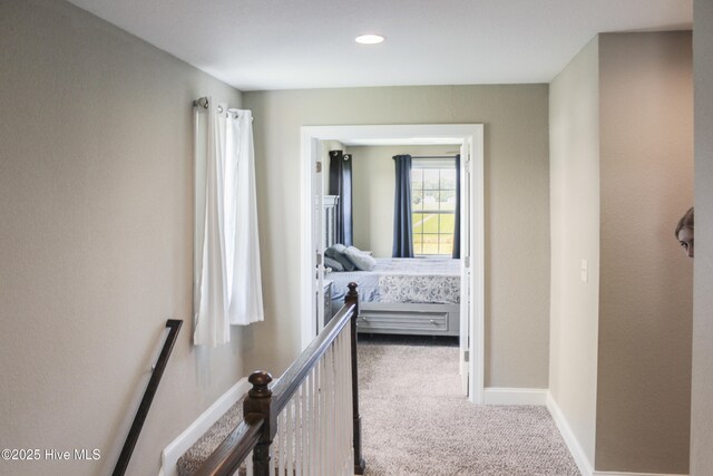 284 Old Swamp Rd, South Mills, NC 27976 - stairway featuring wood finished floors, recessed lighting, and a ceiling fan