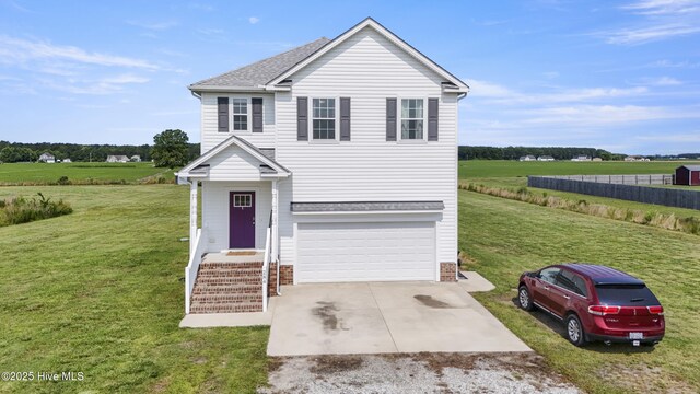 284 Old Swamp Rd, South Mills, NC 27976 - stairs featuring baseboards and wood finished floors