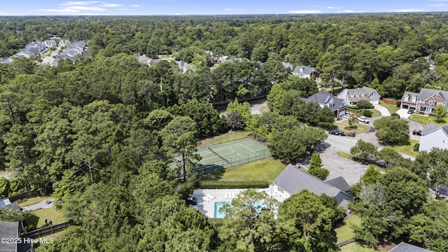 3863 Daphine Ct, Wilmington, NC 28409 - aerial view of property's location with a forest