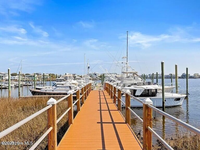 1523 Island Marina Dr, Carolina Beach, NC 28428 - dock area featuring a water view