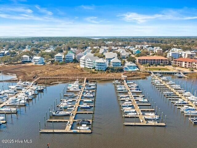 1523 Island Marina Dr, Carolina Beach, NC 28428 - bird's eye view of numerous boat docks