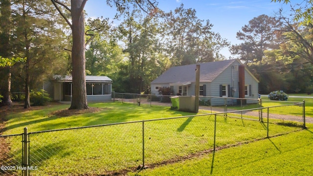 207 Battleground Ave, New Bern, NC 28560 - back of property with a fenced backyard and a gate