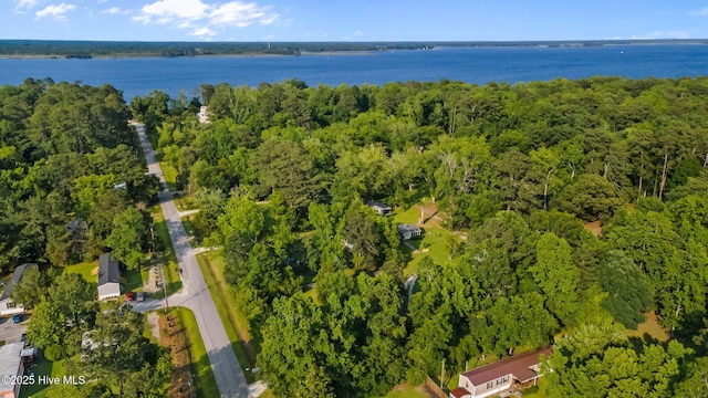 207 Battleground Ave, New Bern, NC 28560 - aerial view of property's location with a nearby body of water and a heavily wooded area