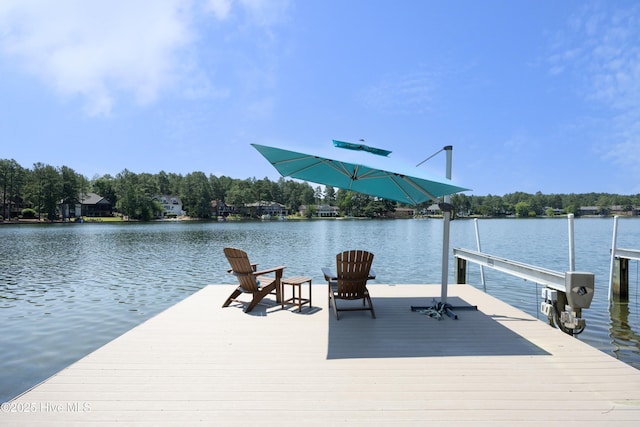 467 Longleaf Dr, West End, NC 27376 - dock featuring a water view