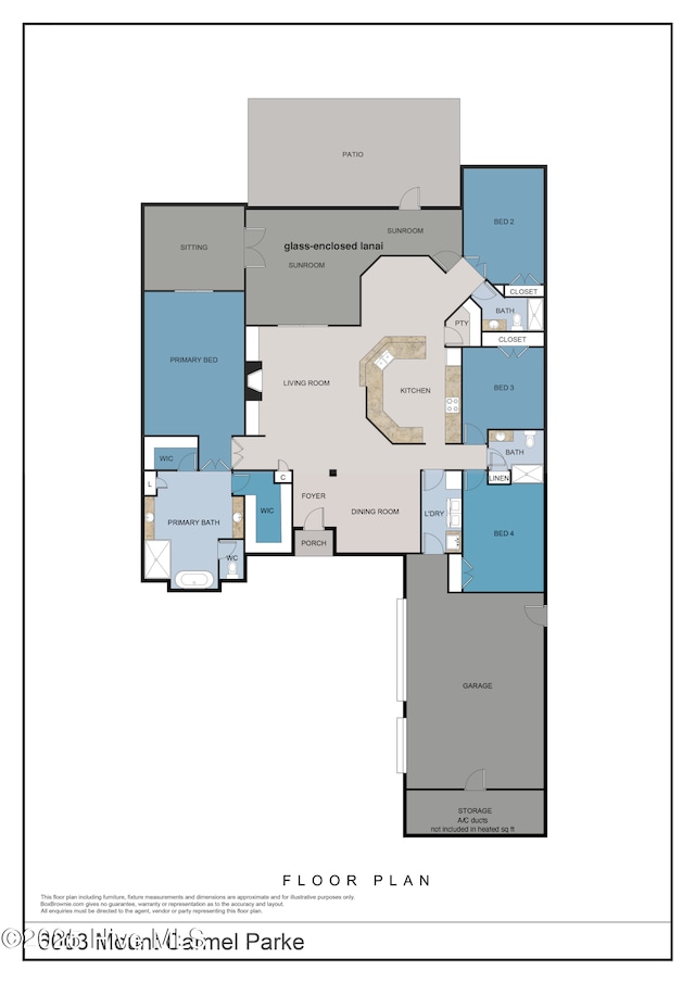 6003 Mount Carmel Parke, Wilmington, NC 28412 - home floor plan