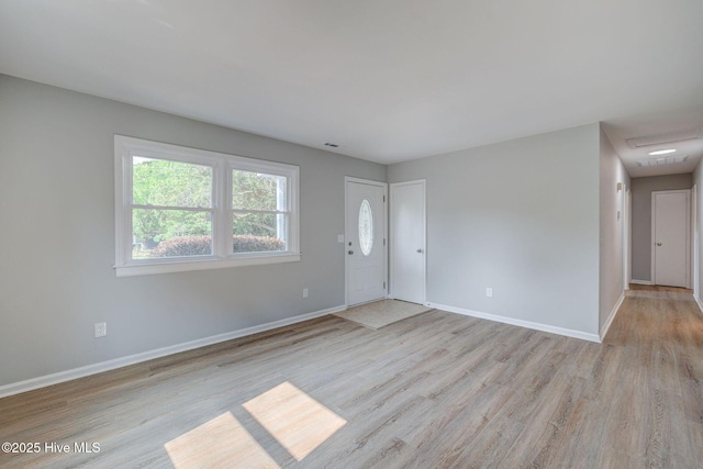326 Cathay Rd, Wilmington, NC 28412 - foyer with light wood-type flooring and baseboards