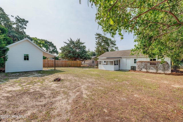 326 Cathay Rd, Wilmington, NC 28412 - view of yard with cooling unit