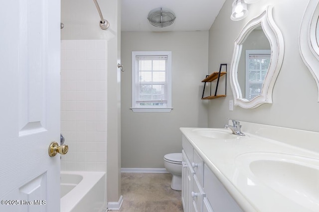 109 Hilda Dr, New Bern, NC 28562 - full bath featuring double vanity and bathtub / shower combination