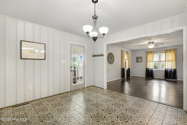 780 Leslie Campbell Ave, Lillington, NC 27546 - spare room with a chandelier and baseboards