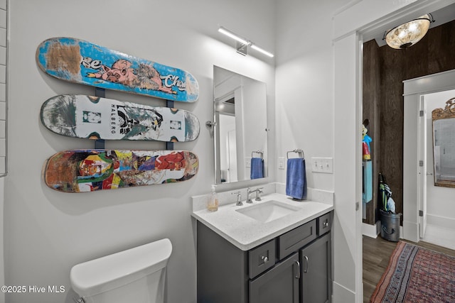 183 W Main St Unit 205, Washington, NC 27889 - bathroom featuring vanity and wood finished floors