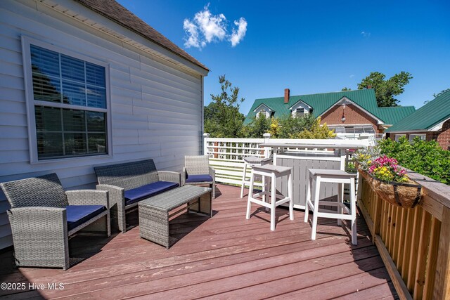 528 E 6th St, Washington, NC 27889 - view of wooden terrace