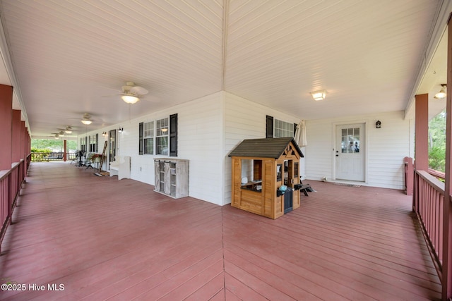4967 E NC-24 Hwy, Beulaville, NC 28518 - porch featuring ceiling fan