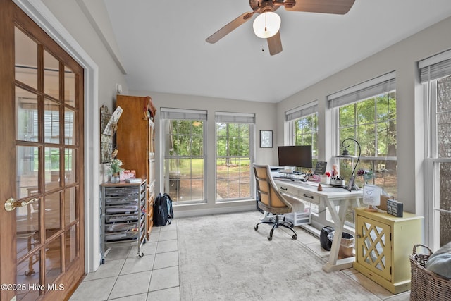 4967 E NC-24 Hwy, Beulaville, NC 28518 - office space featuring a ceiling fan and tile patterned flooring