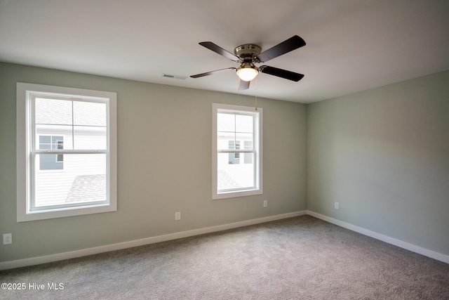 332 Starfish Ln, Sneads Ferry, NC 28460 - carpeted empty room with ceiling fan and baseboards
