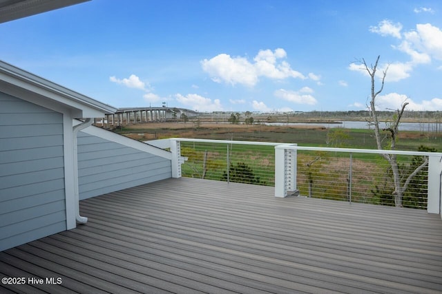 2593 Alvernia Dr, Castle Hayne, NC 28429 - wooden terrace featuring a water view