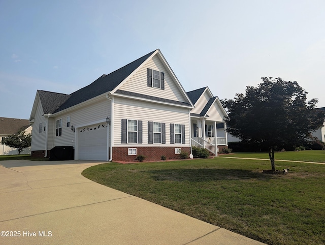 3804 Wyattwood Dr N, Wilson, NC 27896 - traditional home featuring a front lawn, concrete driveway, roof with shingles, and a garage