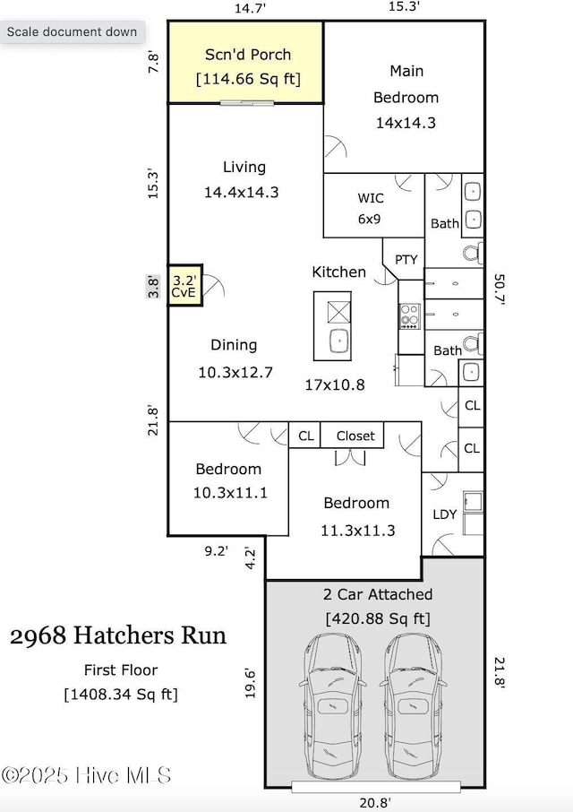 2968 Hatchers Run, Leland, NC 28451 - room layout