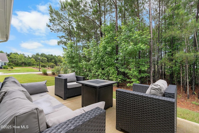 2968 Hatchers Run, Leland, NC 28451 - view of patio / terrace featuring an outdoor hangout area