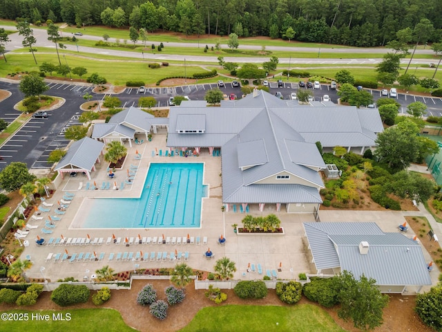 2968 Hatchers Run, Leland, NC 28451 - aerial view of a pool area
