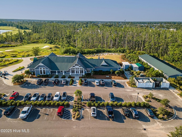 2968 Hatchers Run, Leland, NC 28451 - drone / aerial view of a golf club and a forest