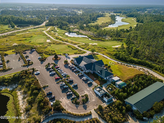 2968 Hatchers Run, Leland, NC 28451 - aerial view of property and surrounding area with a golf club and a nearby body of water