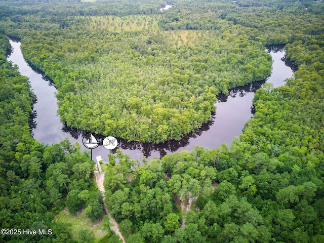2968 Hatchers Run, Leland, NC 28451 - drone / aerial view of a forest and a nearby body of water