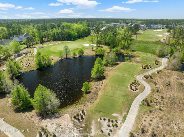 2968 Hatchers Run, Leland, NC 28451 - aerial view of property and surrounding area with a golf club and a nearby body of water