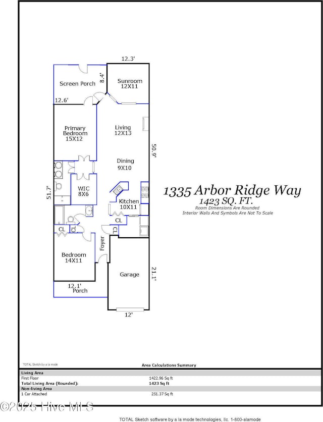 1335 Arbor Ridge Way, Leland, NC 28451 - home floor plan