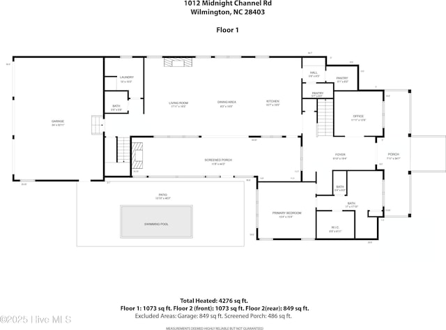 1012 Midnight Channel Rd, Wilmington, NC 28403 - home floor plan