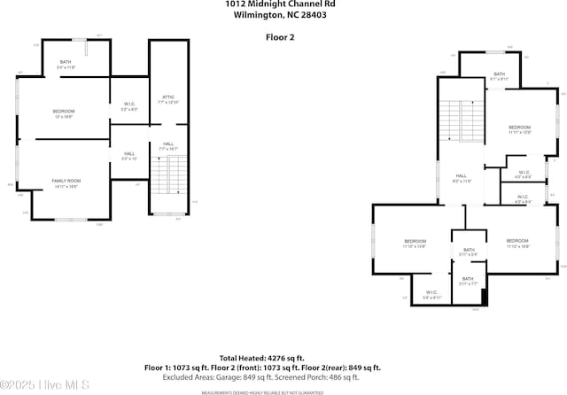 1012 Midnight Channel Rd, Wilmington, NC 28403 - floor plan / room layout