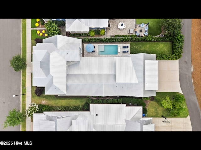 1012 Midnight Channel Rd, Wilmington, NC 28403 - drone / aerial view of a pool area