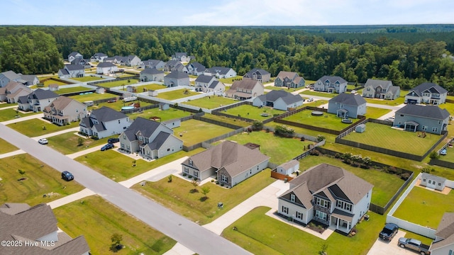 1006 Kingfish Way, New Bern, NC 28562 - aerial perspective of suburban area with a forest