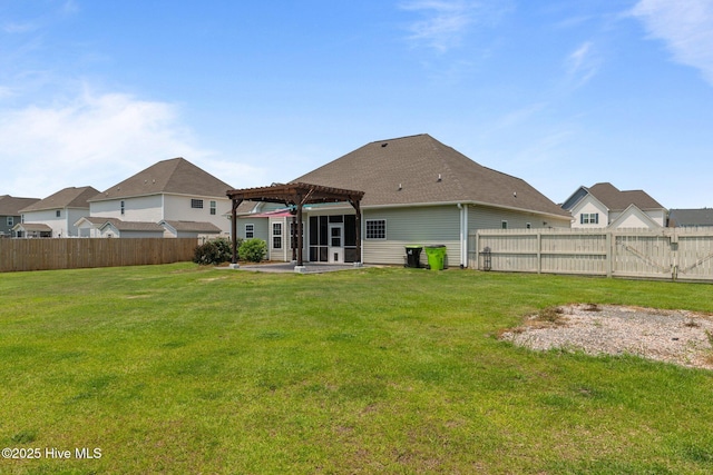 1006 Kingfish Way, New Bern, NC 28562 - back of house featuring a pergola and a patio