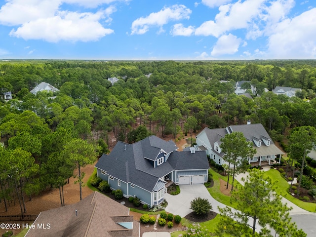 2570 Sugar Maple Ct, Southport, NC 28461 - aerial view of residential area featuring a forest