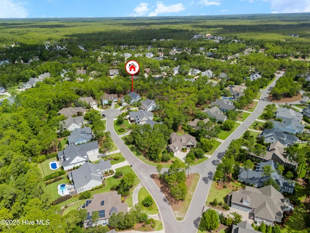 2570 Sugar Maple Ct, Southport, NC 28461 - aerial perspective of suburban area featuring a forest