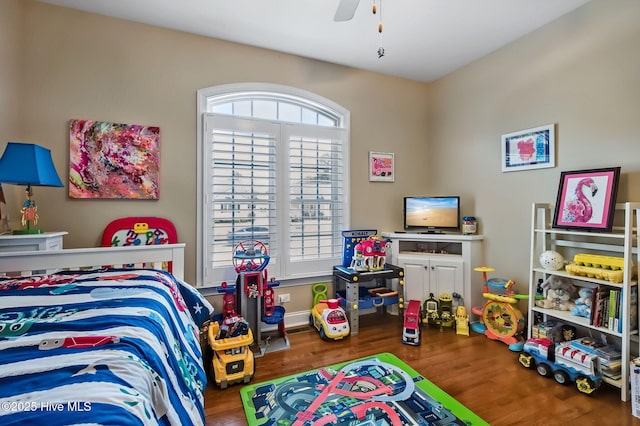 2911 Ridge Rd NW, Wilson, NC 27896 - bedroom with wood finished floors and ceiling fan