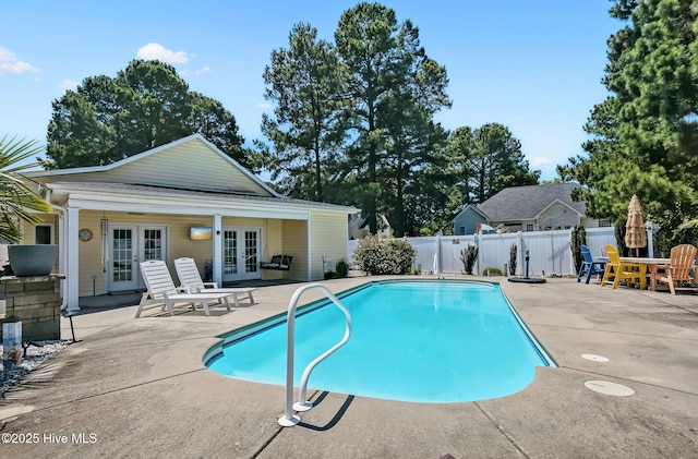 2911 Ridge Rd NW, Wilson, NC 27896 - view of swimming pool with french doors and a patio