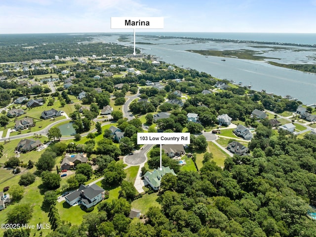 103 Low Country Ct, Hampstead, NC 28443 - aerial view of a large body of water