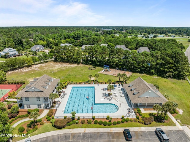 103 Low Country Ct, Hampstead, NC 28443 - bird's eye view of a pool