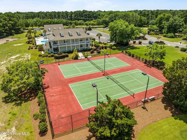 103 Low Country Ct, Hampstead, NC 28443 - view of tennis court with a view of trees