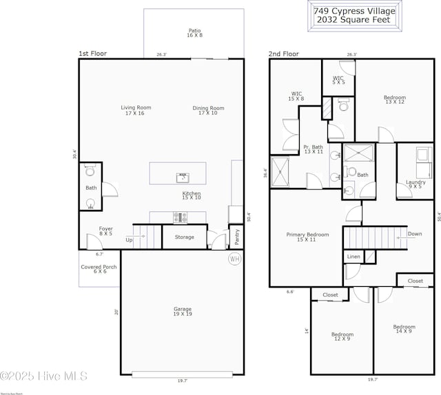 749 Cypress Village Pl, Wilmington, NC 28412 - property floor plan