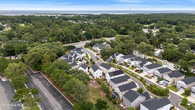 749 Cypress Village Pl, Wilmington, NC 28412 - aerial view of residential area featuring a forest