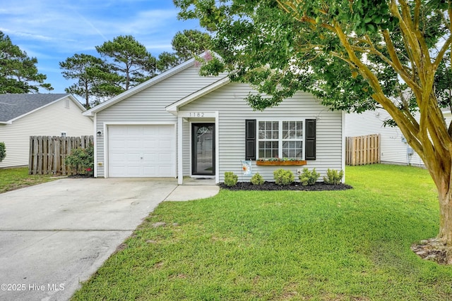 1182 Amber Pines Dr, Leland, NC 28451 - view of front of home with an attached garage and driveway